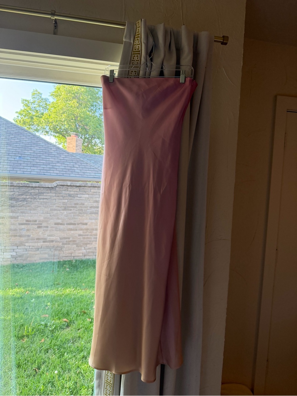 Zara satin midi dress